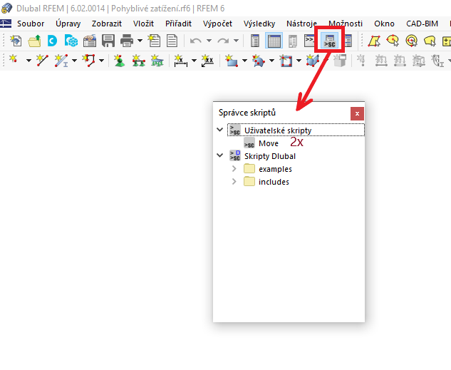 FAQ 005270 | Chtěl bych v modelu použít pohyblivá zatížení na pruty, ale nemohu najít přídavný modul RF-MOVE. Co mám dělat?
