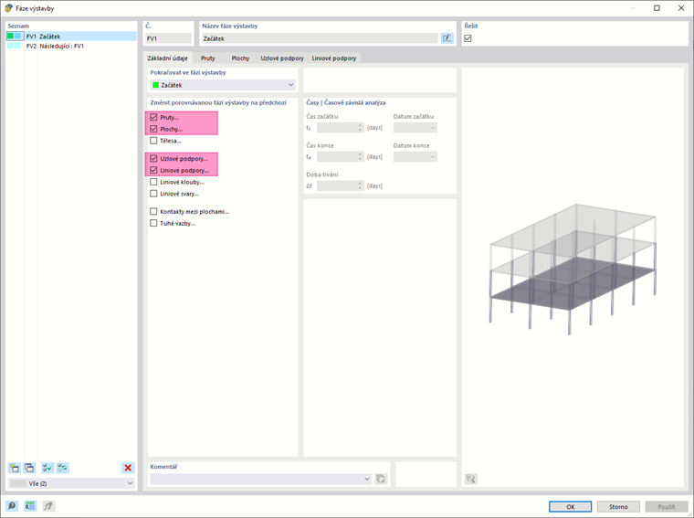 Stavba "Tvar 2 na tvar 1"