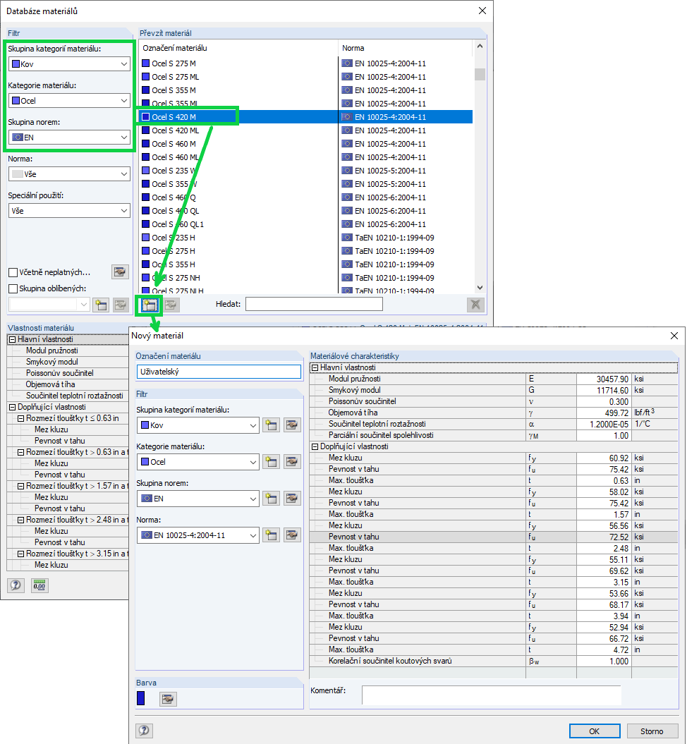 FAQ 005276 | Je možné v přídavném modulu RF-/PLATE-BUCKLING použít také uživatelsky definované materiály?