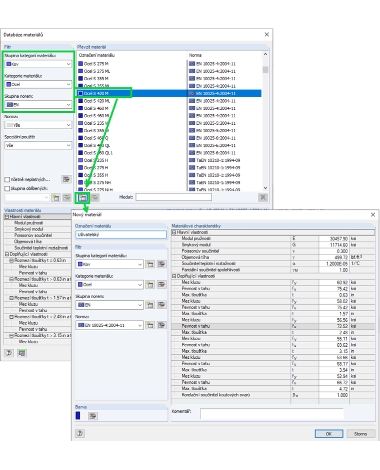 FAQ 005276 | Je možné v přídavném modulu RF-/PLATE-BUCKLING použít také uživatelsky definované materiály?
