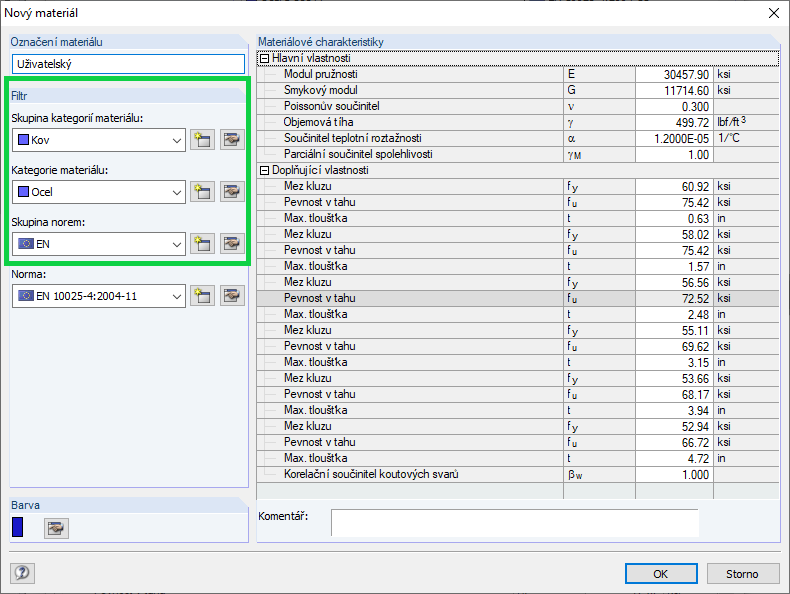 FAQ 005276 | Je možné v přídavném modulu RF-/PLATE-BUCKLING použít také uživatelsky definované materiály?