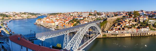 Most Ludvíka I. v Portu v Portugalsku