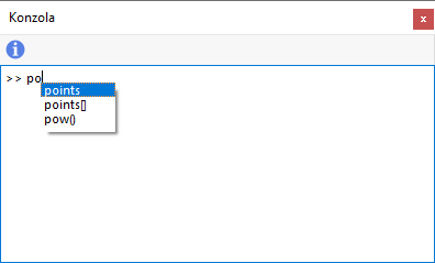 Automatické doplňování příkazů v konzoli