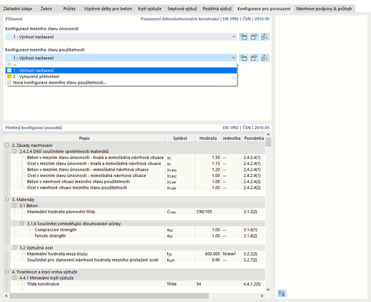 Přiřadit návrhovou konfiguraci