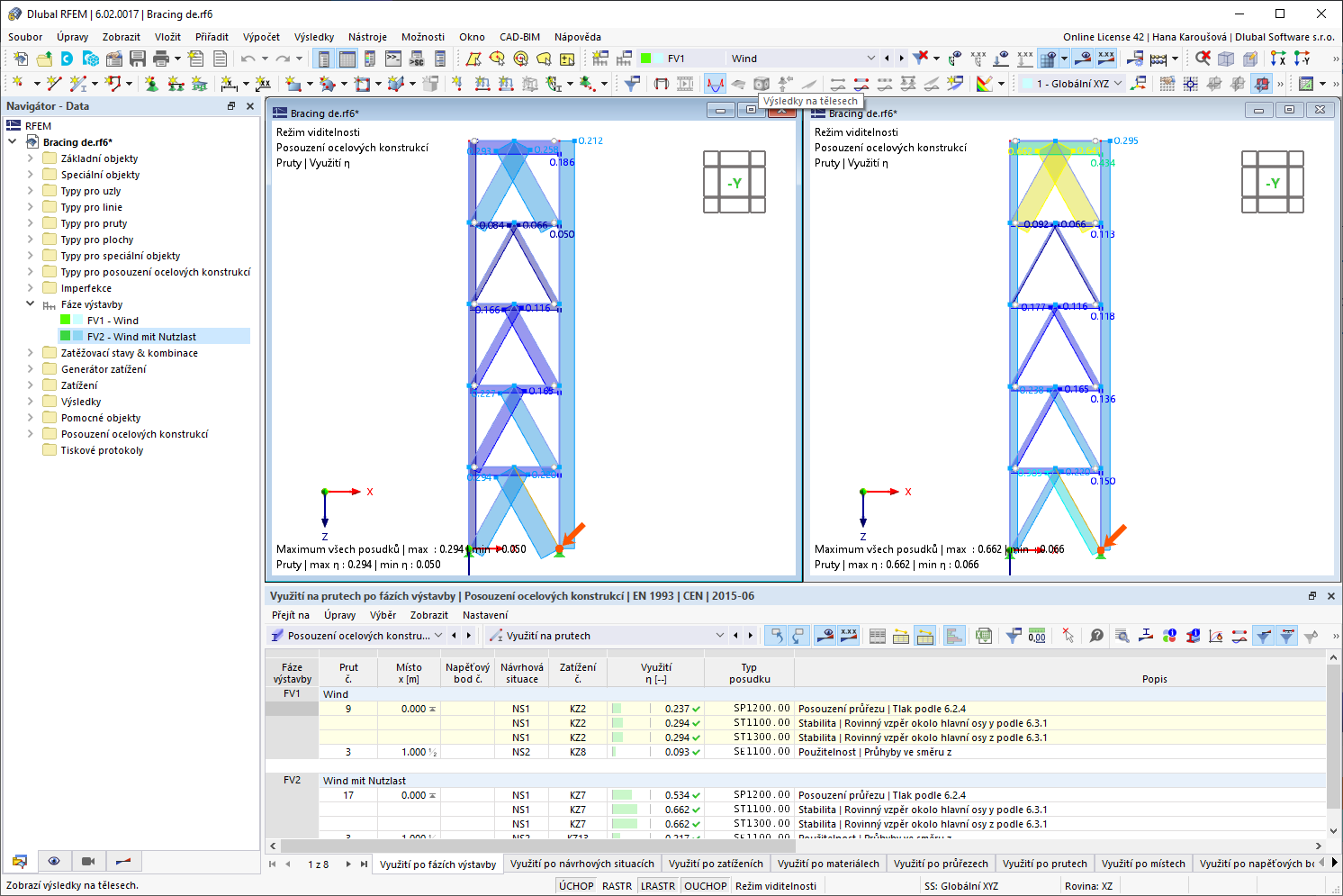 FAQ 005283 | Jak mohu posoudit případy pro různé zatěžovací situace?