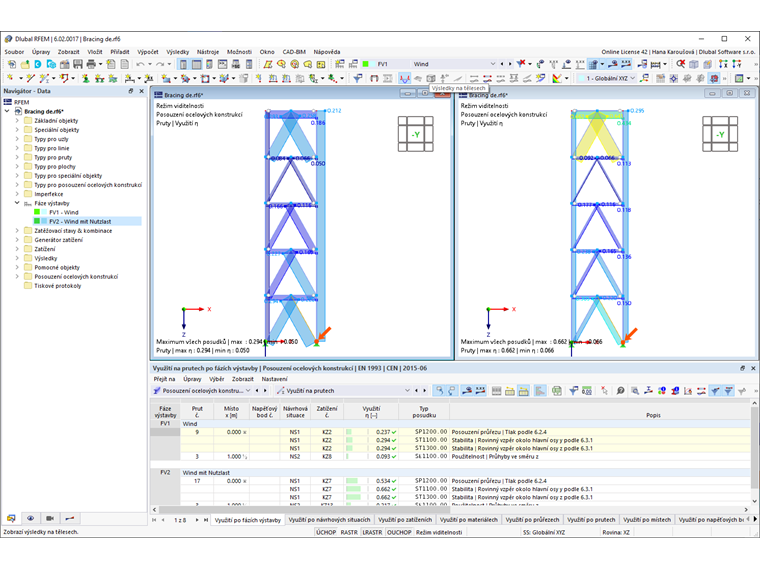 FAQ 005283 | Jak mohu posoudit případy pro různé zatěžovací situace?