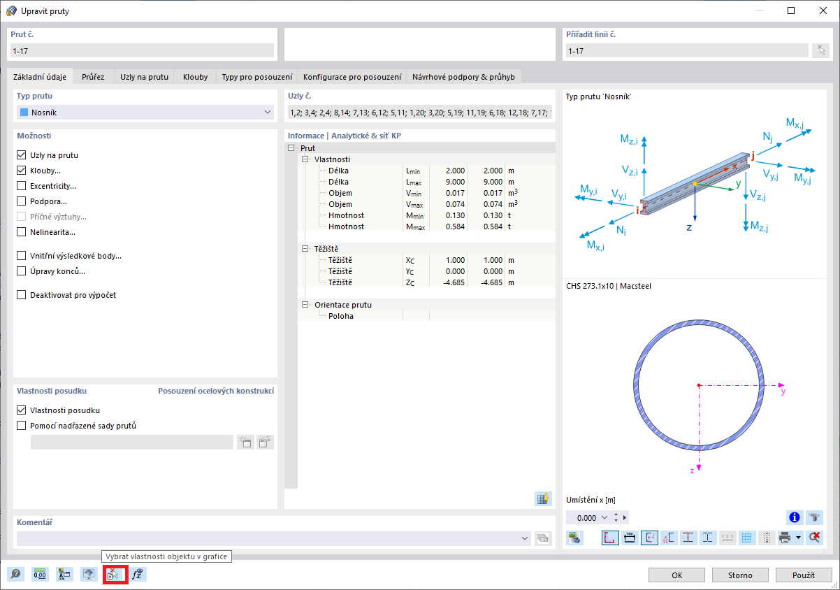 FAQ 005285 | Jak mohu importovat vlastnosti jiného prutu?