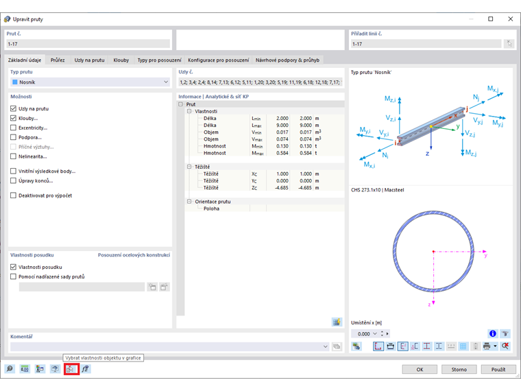 FAQ 005285 | Jak mohu importovat vlastnosti jiného prutu?