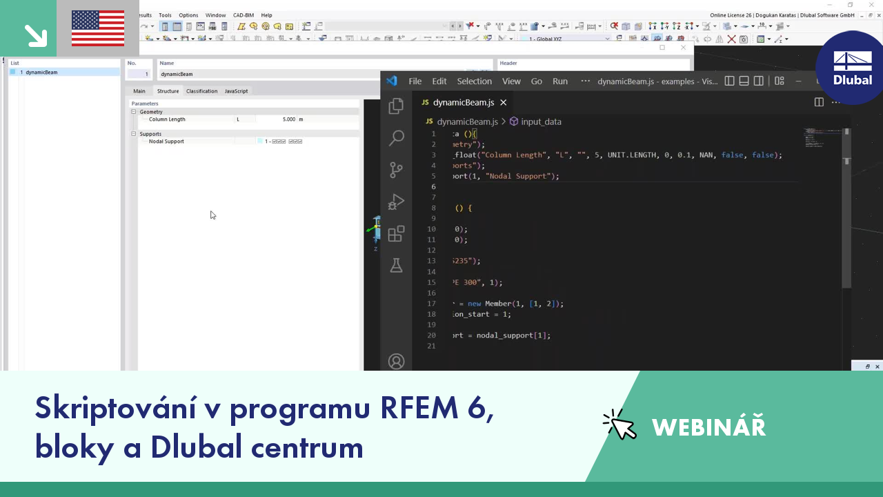 Exploring scripting features and modular design blocks in engineering webinar RFEM 6.