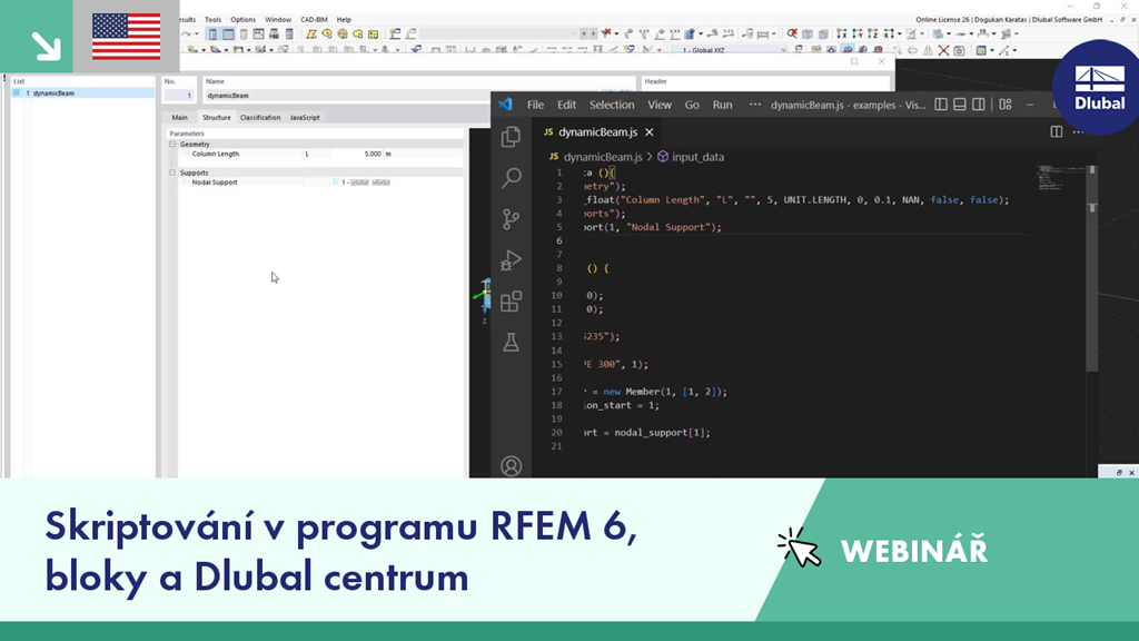 Exploring scripting features and modular design blocks in engineering webinar RFEM 6.