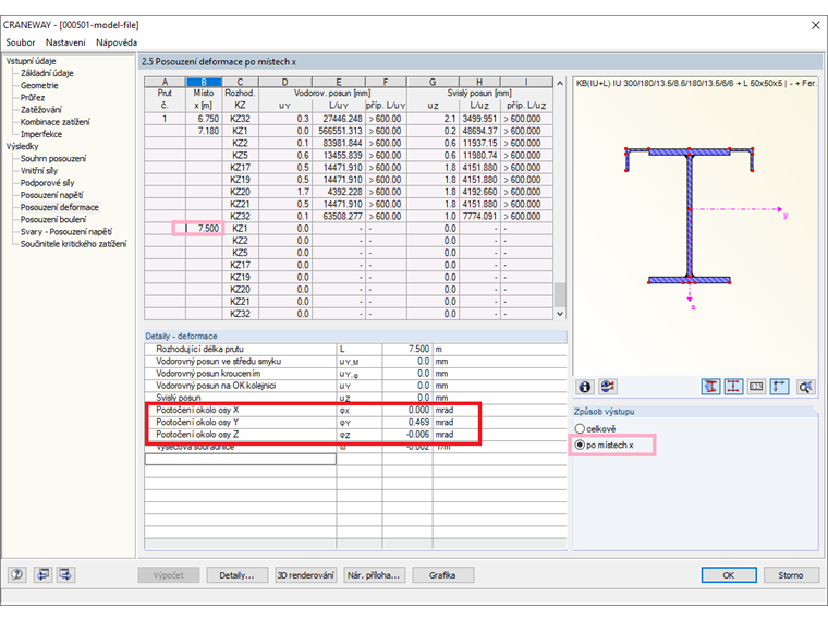 FAQ 005298 | Rotační deformace v MSP na podporách