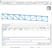 Globální parametry příhradového nosníku