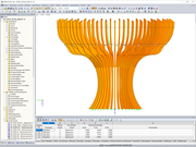 3D model stromu Ázerbájdžánského pavilonu v programu RFEM (© Rubner)