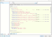 Skript v okně 'Upravit bloky'