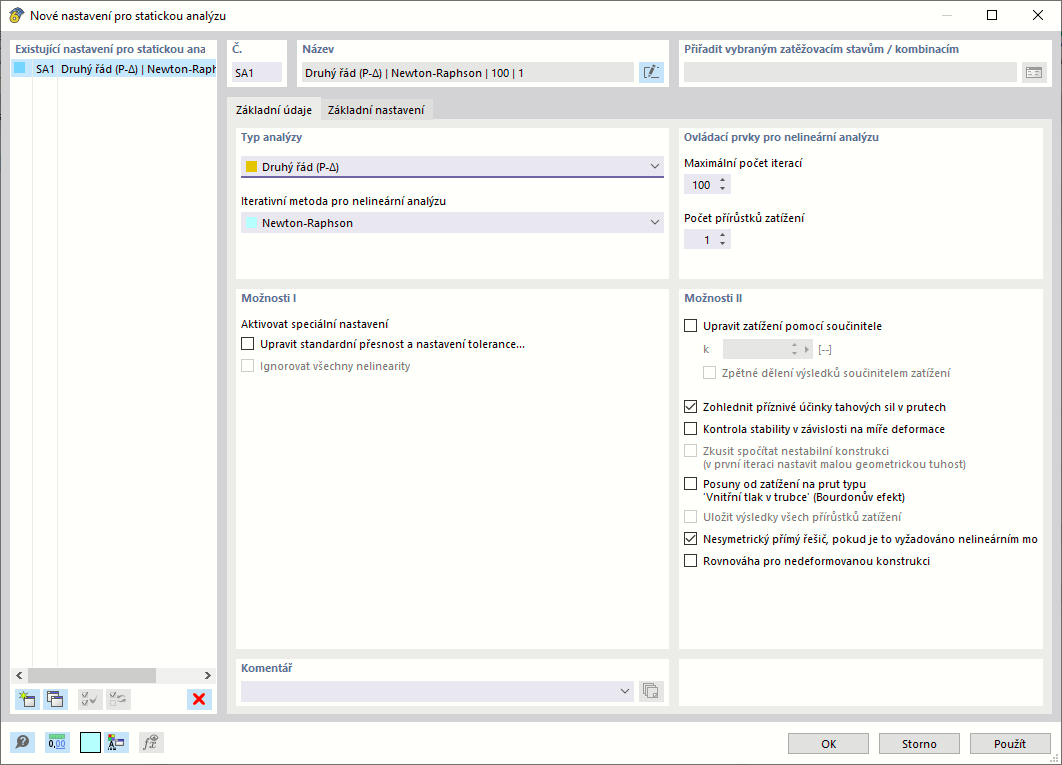 KB 001759 | Zohlednění účinků druhého řádu v programech RFEM 6 a RSTAB 9