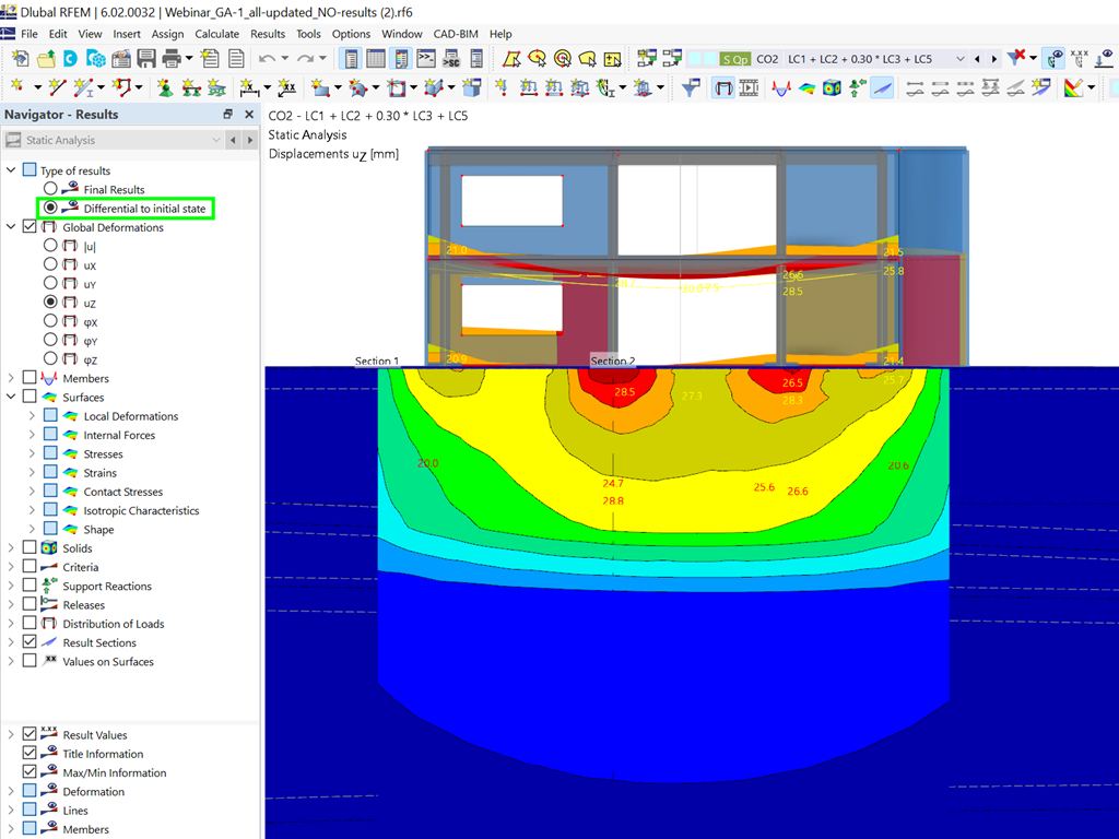 Funkce 002526 | Rozdíl výsledků vůči počátečnímu stavu