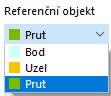 Výběr referenčního objektu