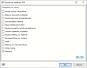 Export nastavení grafického uživatelského rozhraní (tloušťky)