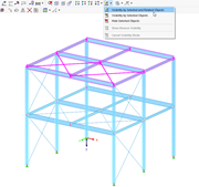 Tlačítka pro viditelnosti v pracovním okně