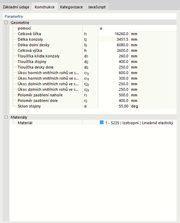 Přizpůsobení parametrů bloku