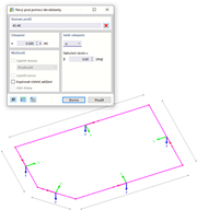 Definice rovnoběžných prutů pomocí odsazení
