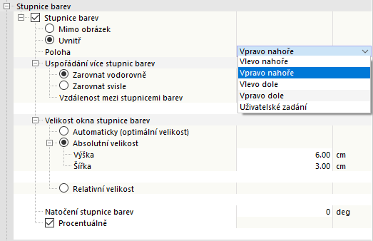 Úprava stupnice barev pro tisk grafiky