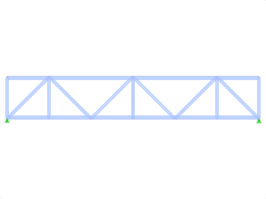 Model ID 436 | FT007 | Příhradový nosník s rovnoběžnými pásy