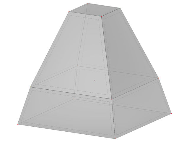 ID modelu 2168 | SLD014 | Komolá pyramida se zkosenou spodní částí