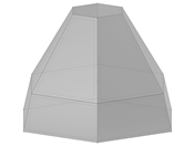 Model ID 2206 | SLD034 | Komolá pyramida se zkosenou spodní částí
