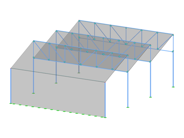 ID modelu 3458 | FTS001 | Roviny šikmé střechy s podepřenými oběma konci