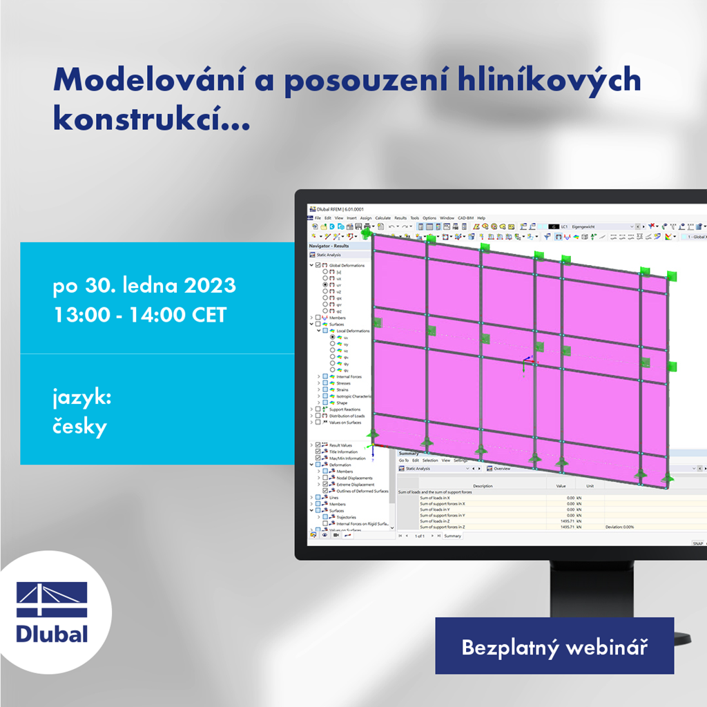 Modelování a posouzení hliníkových konstrukcí \n v programech RFEM 6 a RSTAB 9