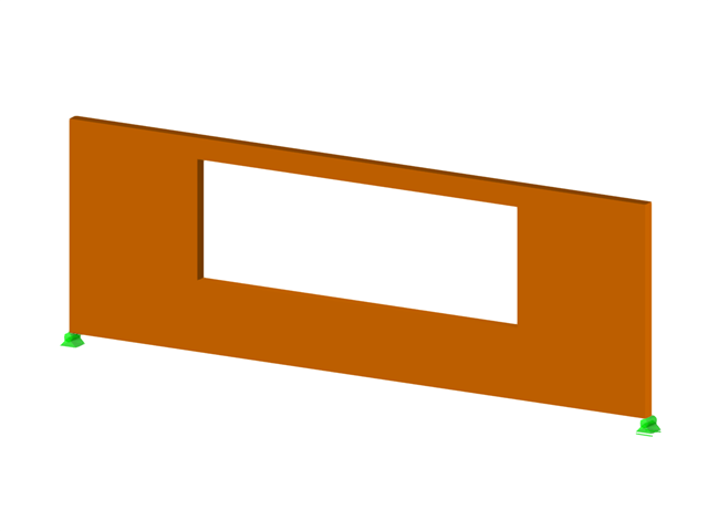 Stěnový nosník z křížem lepeného dřeva (CLT)