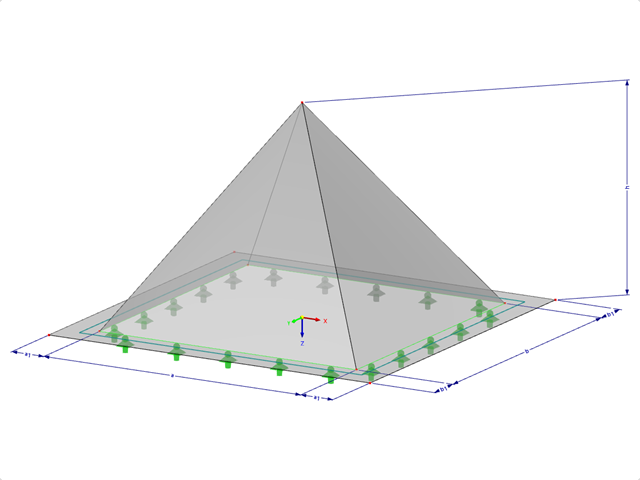Model 000499 | FPC002-b | Obdélníkový půdorys podlahy s parametry