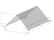 Model 001337 | Střecha (skriptovaná) | Sklon pomocí parametrů Výška/Úhel/Sklon s parametry