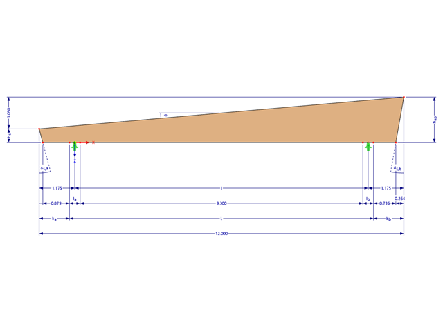 Model 002038 | GLB0202 | Lepený lamelový nosník s parametry