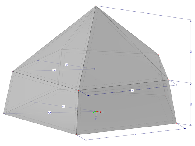 Model 002186 | SLD023 | Zadání pomocí délky okraje, poloměru kružnice vepsané nebo poloměru kružnice opsané. s parametry