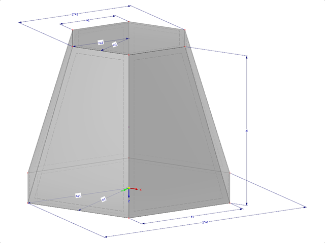 Model 002202 | SLD032 | Zadání pomocí délky okraje, poloměru kružnice vepsané nebo poloměru kružnice opsané. s parametry