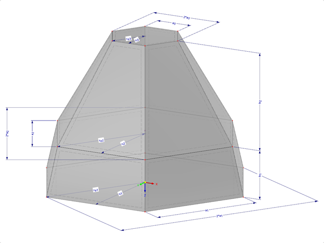 Model 002206 | SLD034 | Zadání pomocí délky okraje, poloměru kružnice vepsané nebo poloměru kružnice opsané. s parametry