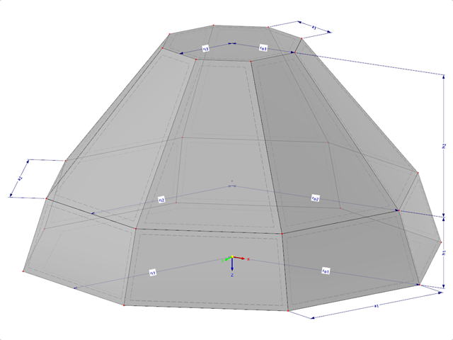 Model 002213 | SLD044 | Zadání pomocí délky okraje, poloměru kružnice vepsané nebo poloměru kružnice opsané. s parametry
