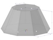 Model 002217 | SLD047 | Zadání pomocí počtu okrajů (9 a více), délky okraje, poloměru kružnice vepsané nebo poloměru kružnice opsané. s parametry