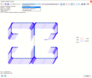Průběhy výsledků v průřezu
