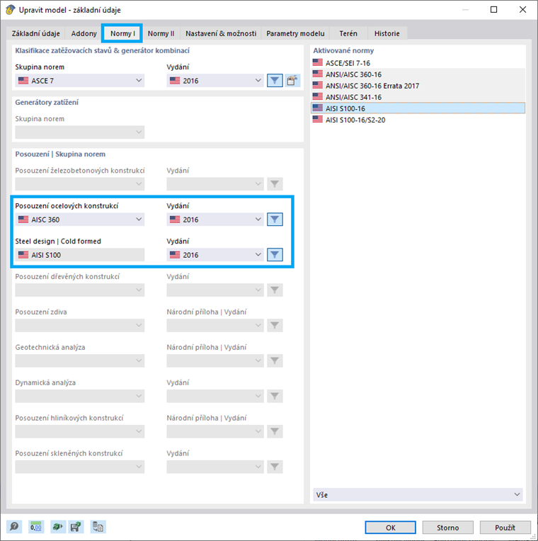 KB 001809 | Posouzení oceli tvarované za studena podle AISI v programu RFEM 6