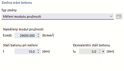 Typ úpravy 'Měření modulu pružnosti'