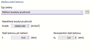 Typ úpravy 'Měření modulu pružnosti'