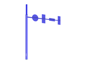 Model 003997 | Pouliční osvětlení s otvorem ve sloupci