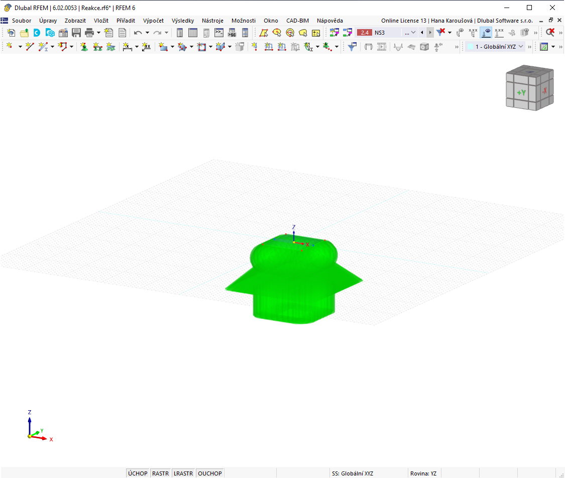 FAQ 005359 | Zatížení modelu, podpory atd. jsou extrémně velké, i když nastavím měřítko na minimum. Jak mohu zmenšit jejich velikost?
