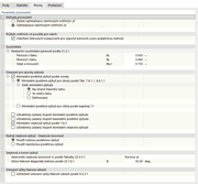 Editace konfigurace únosnosti - Plochy