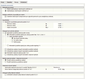 Editace konfigurace únosnosti - Plochy