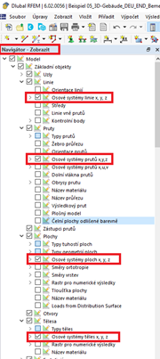 FAQ 005361 | Kde mohu v programu RFEM 6 zobrazit a upravit lokální osové systémy?