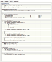Úpravy konfigurace únosnosti - Plochy